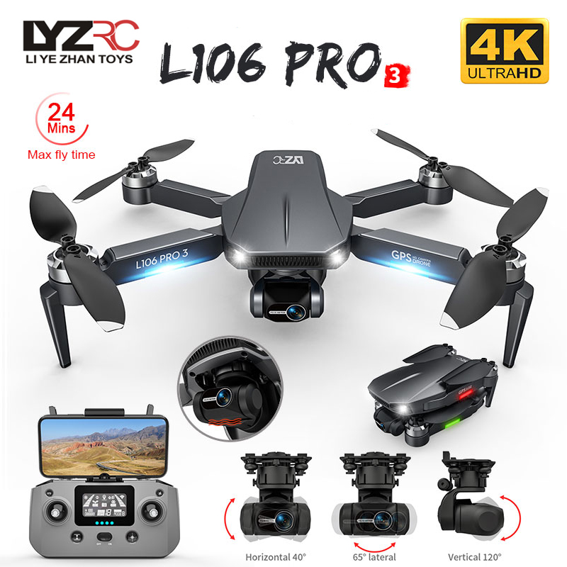 L106 Pro 3 Drone 5G WIFI FPV G - Drone Gimbal 3 Axis บทวิจารณ์และราคา