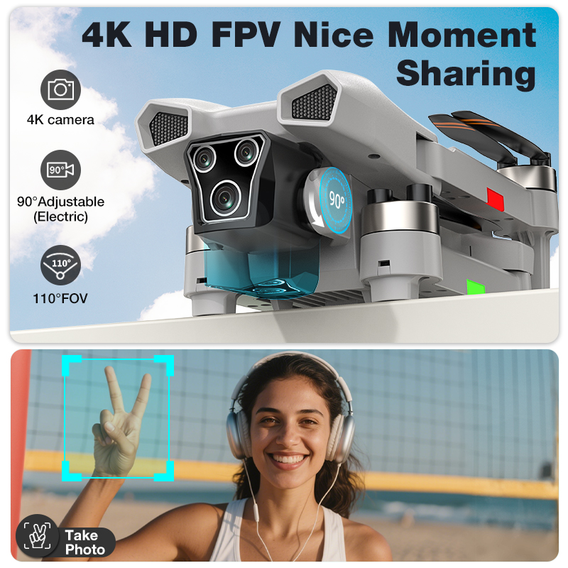 โดรนรุ่นใหม่ L017 Pro Brushles - Drone Gimbal 2 Axis บทวิจารณ์และราคา